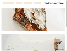 Tablet Screenshot of mariondecanniere.com